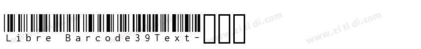 Libre Barcode39Text字体转换